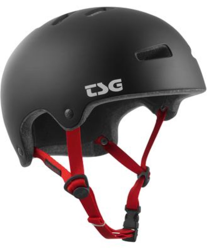 The TSG Superlight helmet in satin black for inline skating